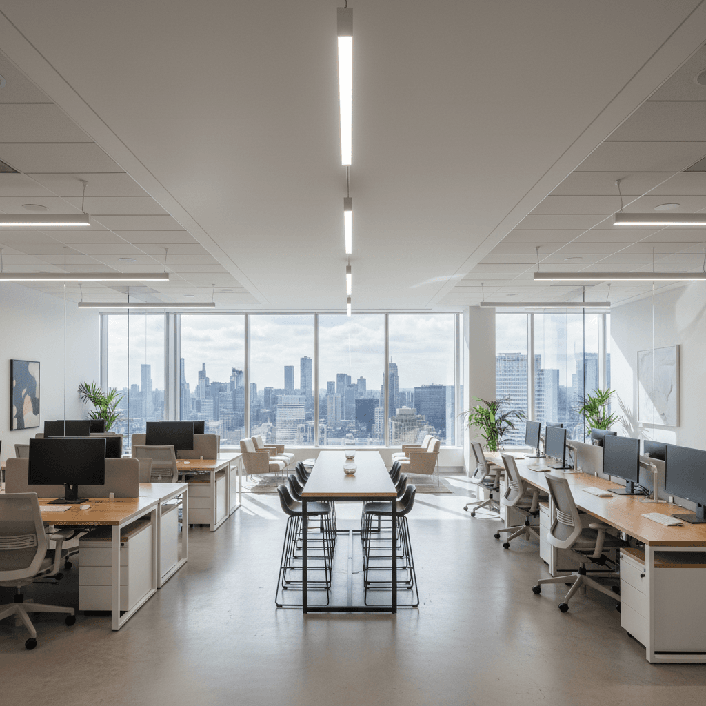 Modern premium office space with city view